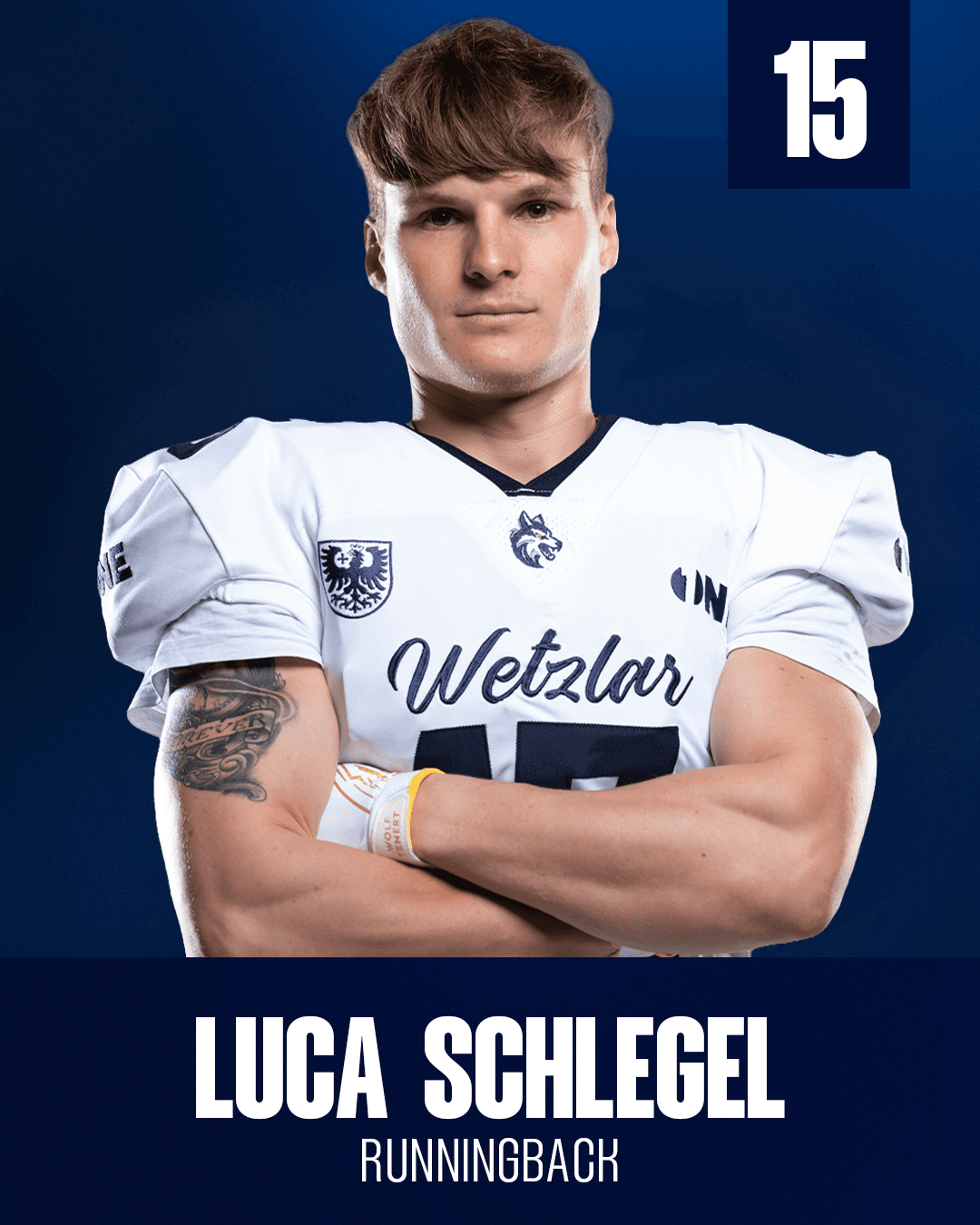 Spieler mit Trikotnummer 15, Position RB