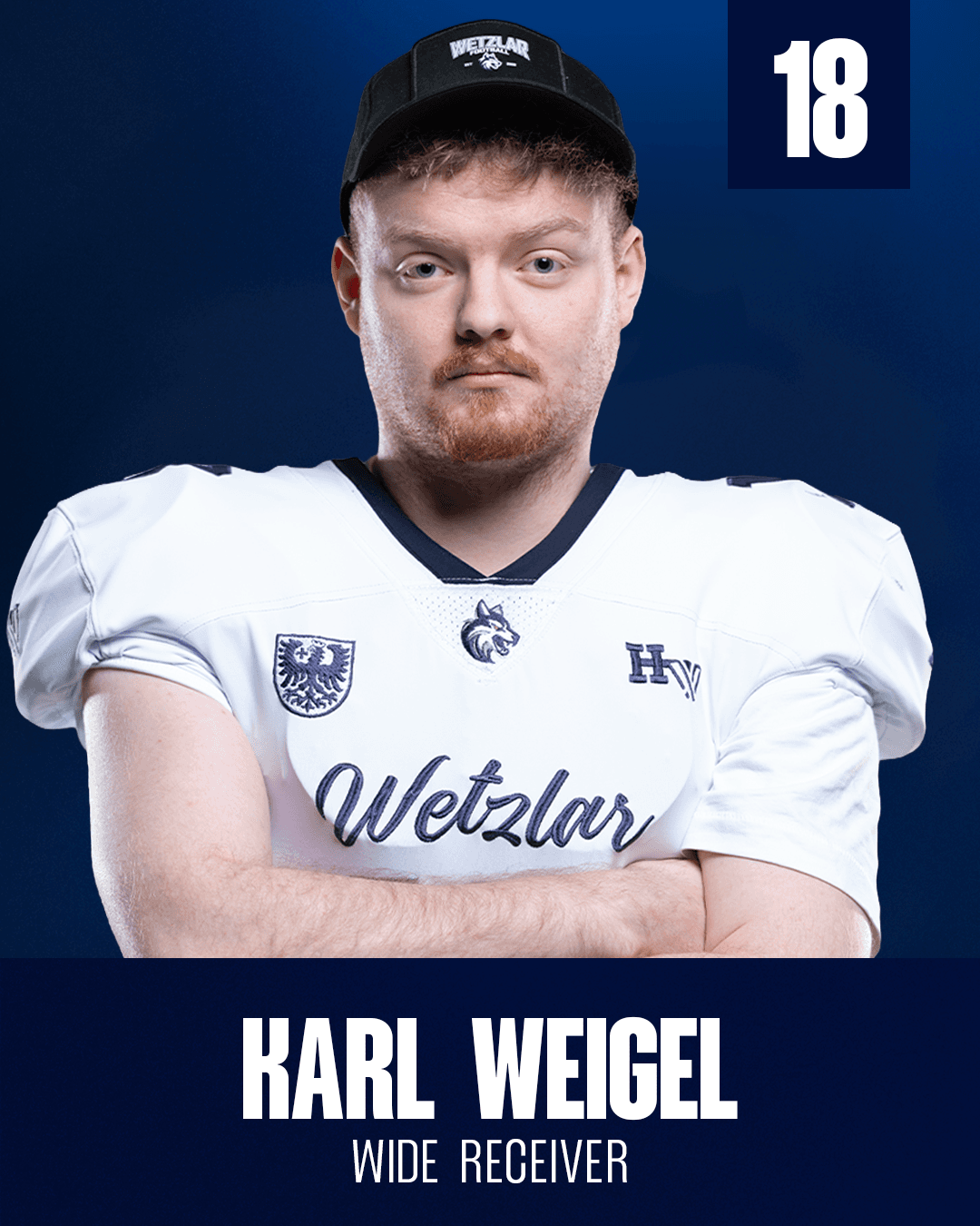 Spieler mit Trikotnummer 18, Position WR