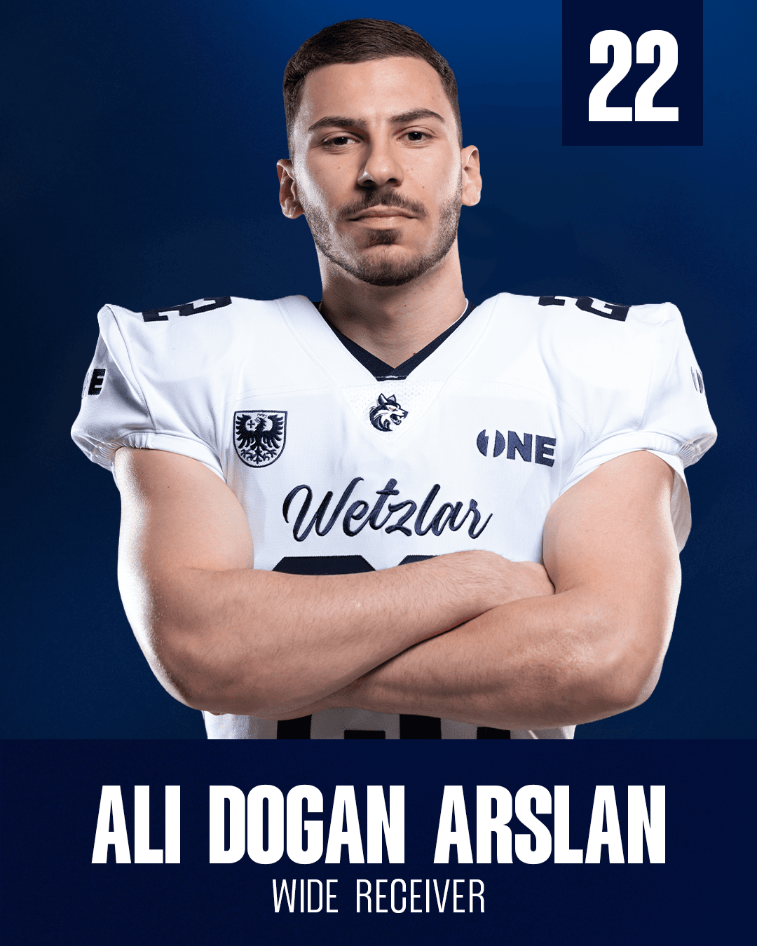 Spieler mit Trikotnummer 22, Position WR