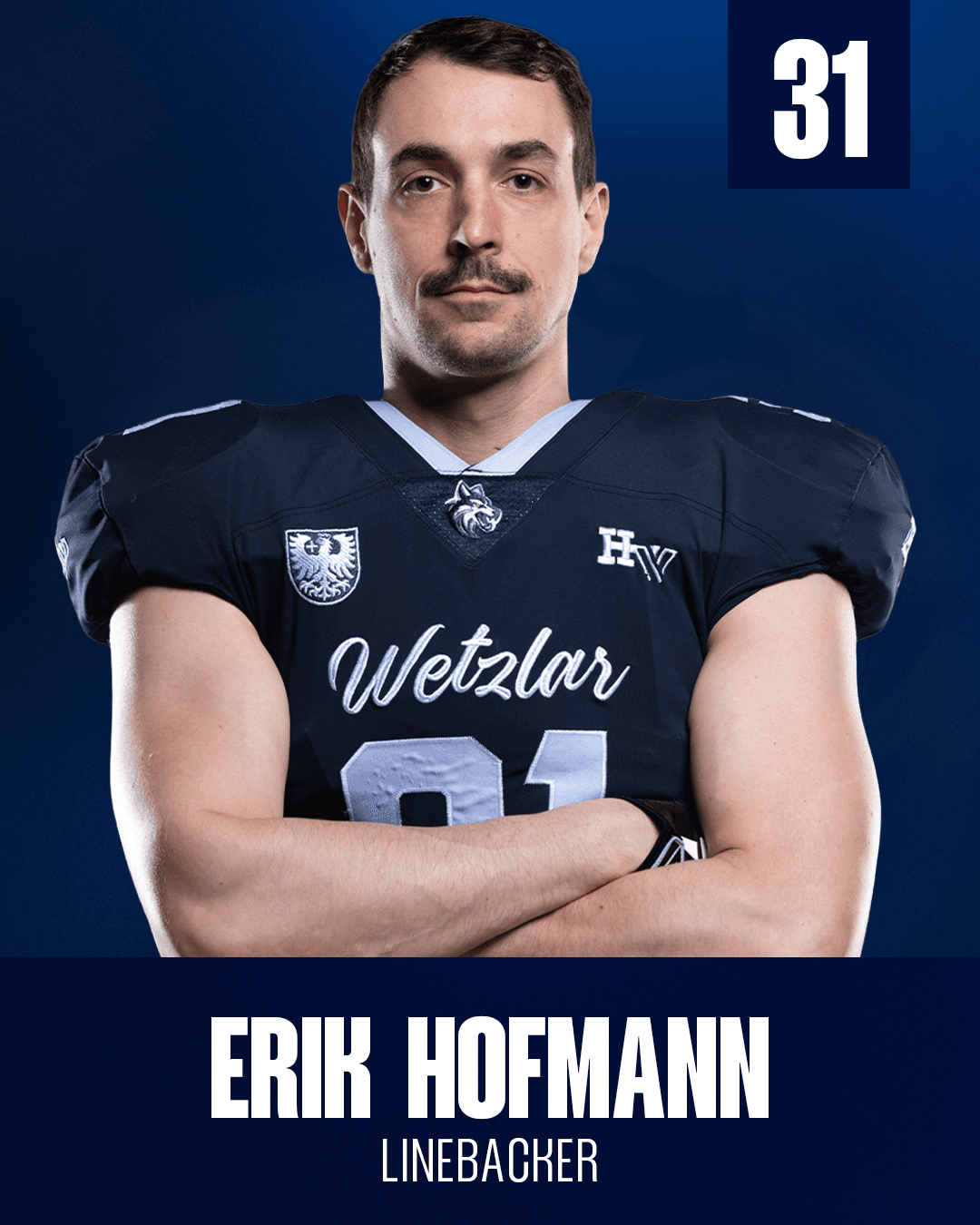 Spieler mit Trikotnummer 31, Position LB