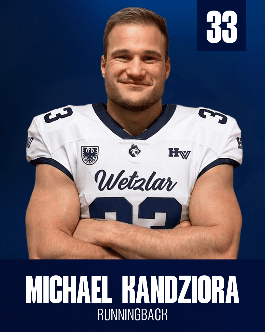 Spieler mit Trikotnummer 33, Position RB
