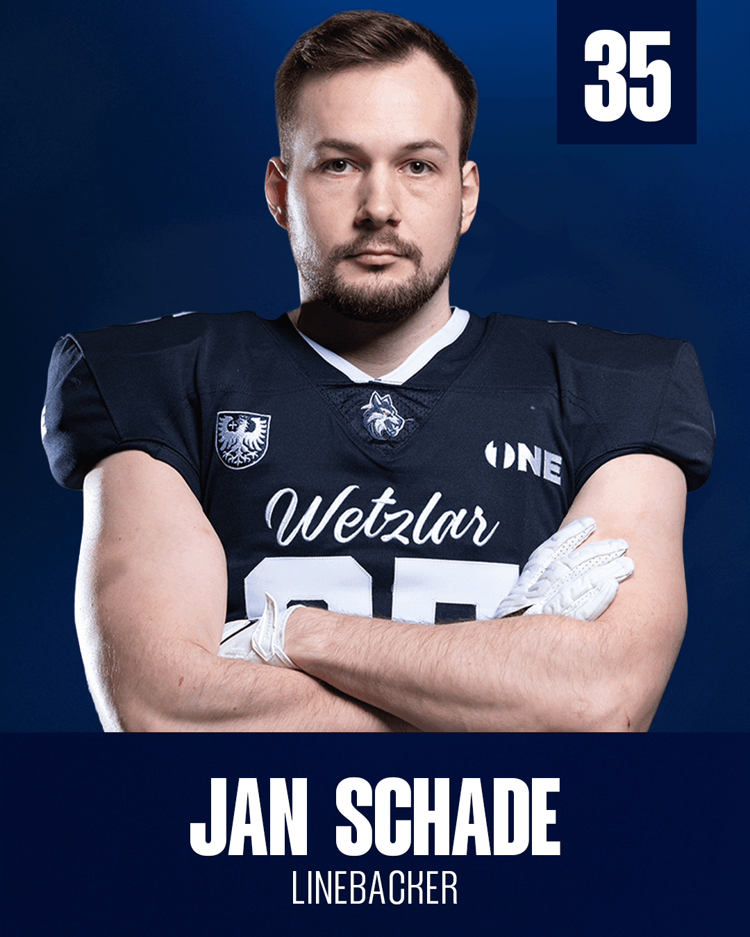 Spieler mit Trikotnummer 35, Position LB