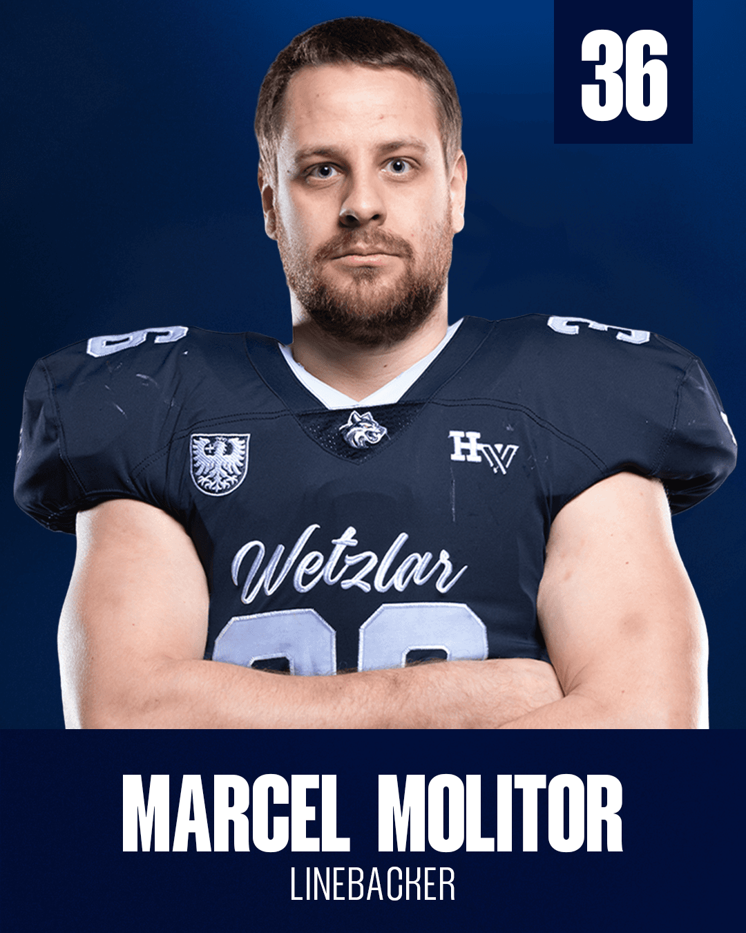 Spieler mit Trikotnummer 36, Position LB