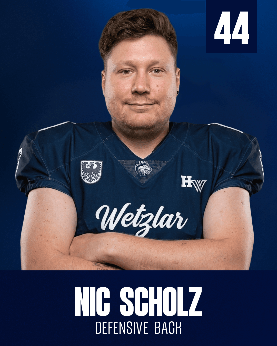 Spieler mit Trikotnummer 44, Position DB