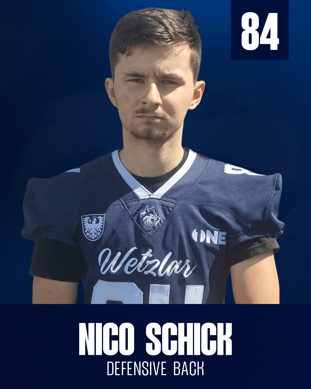 Spieler mit Trikotnummer 84, Position DB
