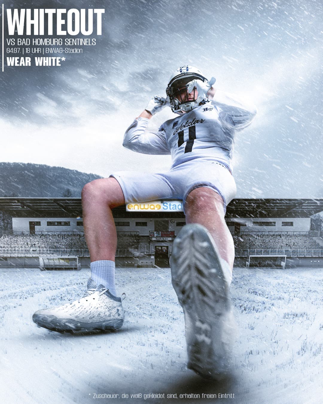 ⚪WHITEOUT⚪ Am 04.07. ist es endlich wieder soweit. Wir veranstalten unser jährlich stattfindendes Whiteout Game, dieses Jahr gegen die Bad Homburg Sentinels.…